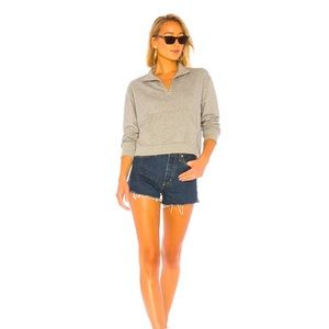 Terry Half Zip Sweatshirt